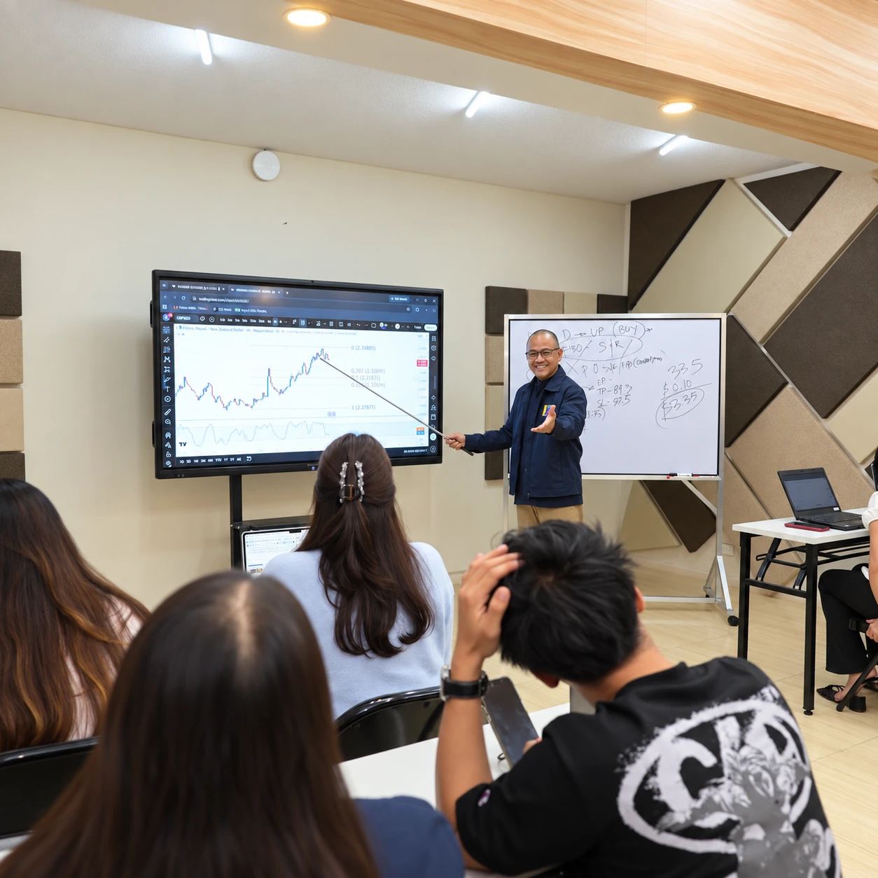 Students learning together at the LTA campus